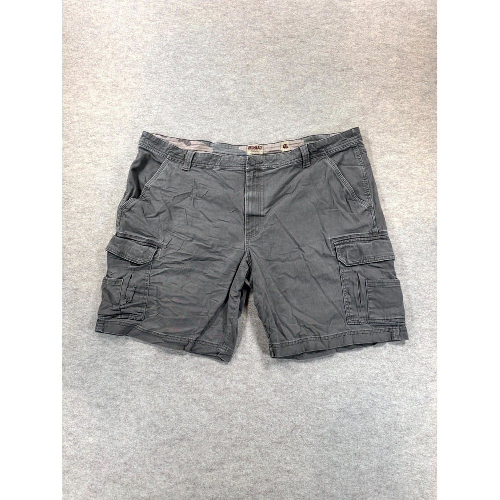 Redhead Cargo Shorts Mens 46 Charcoal Gray Mid Rise Hiking Camping Outdoor